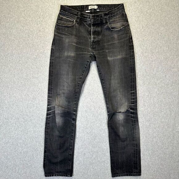 Taylor Stitch Men’s Size 31 Slim Jeans Black Dark Wash Denim Straight Leg